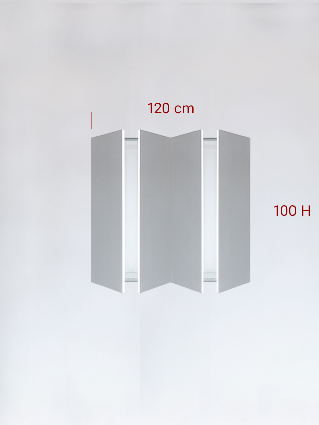 sportello filomuro a 4 ante cm 120x100h