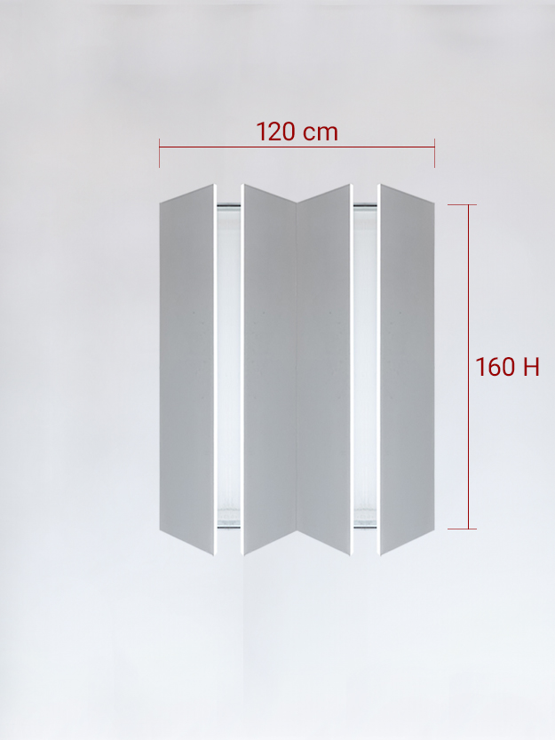 sportello filomuro a 4 ante cm 120x160h