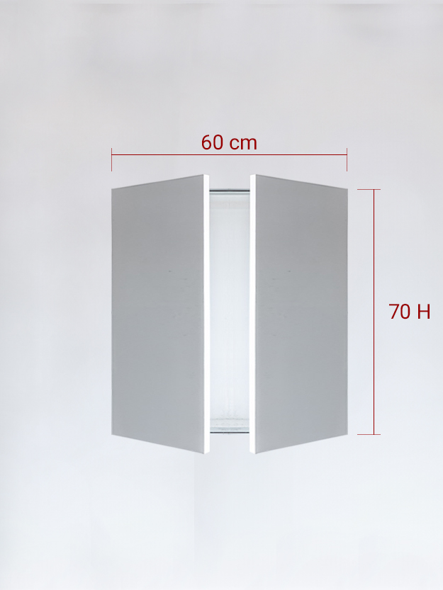 Sportello filomuro a 2 ante cm 60×70