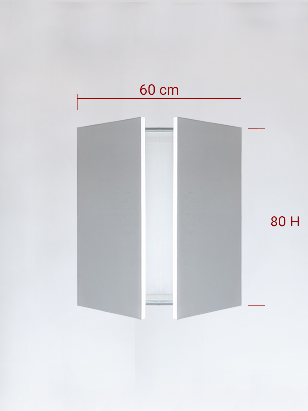 Sportello filomuro a 2 ante cm 60×80